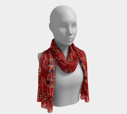 Jummobi red Scarf