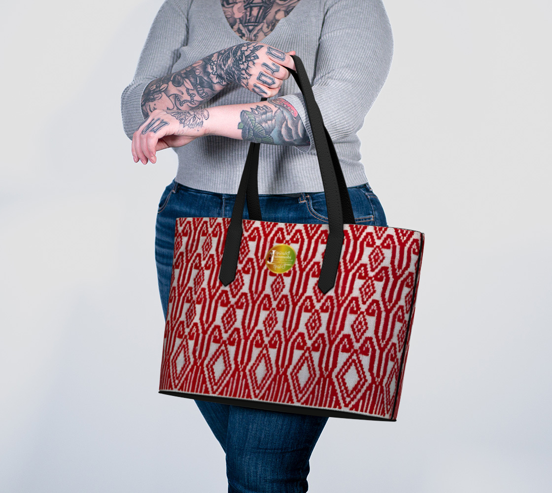 Red  Sabang Vegan tote ( Dangor /bigger print)