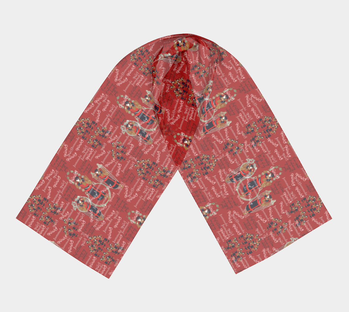 Jummobi red Scarf