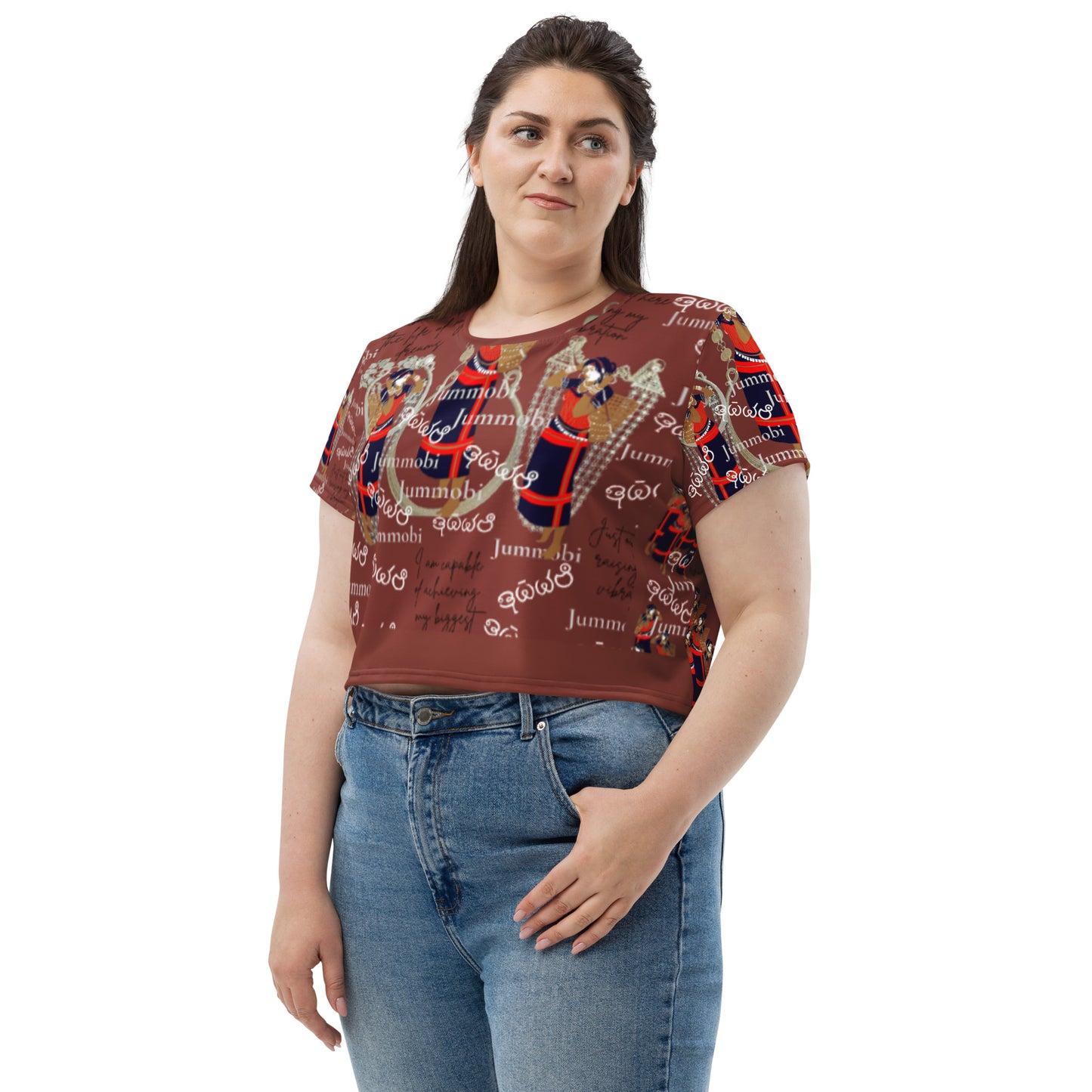 All-Over Print Crop Tee