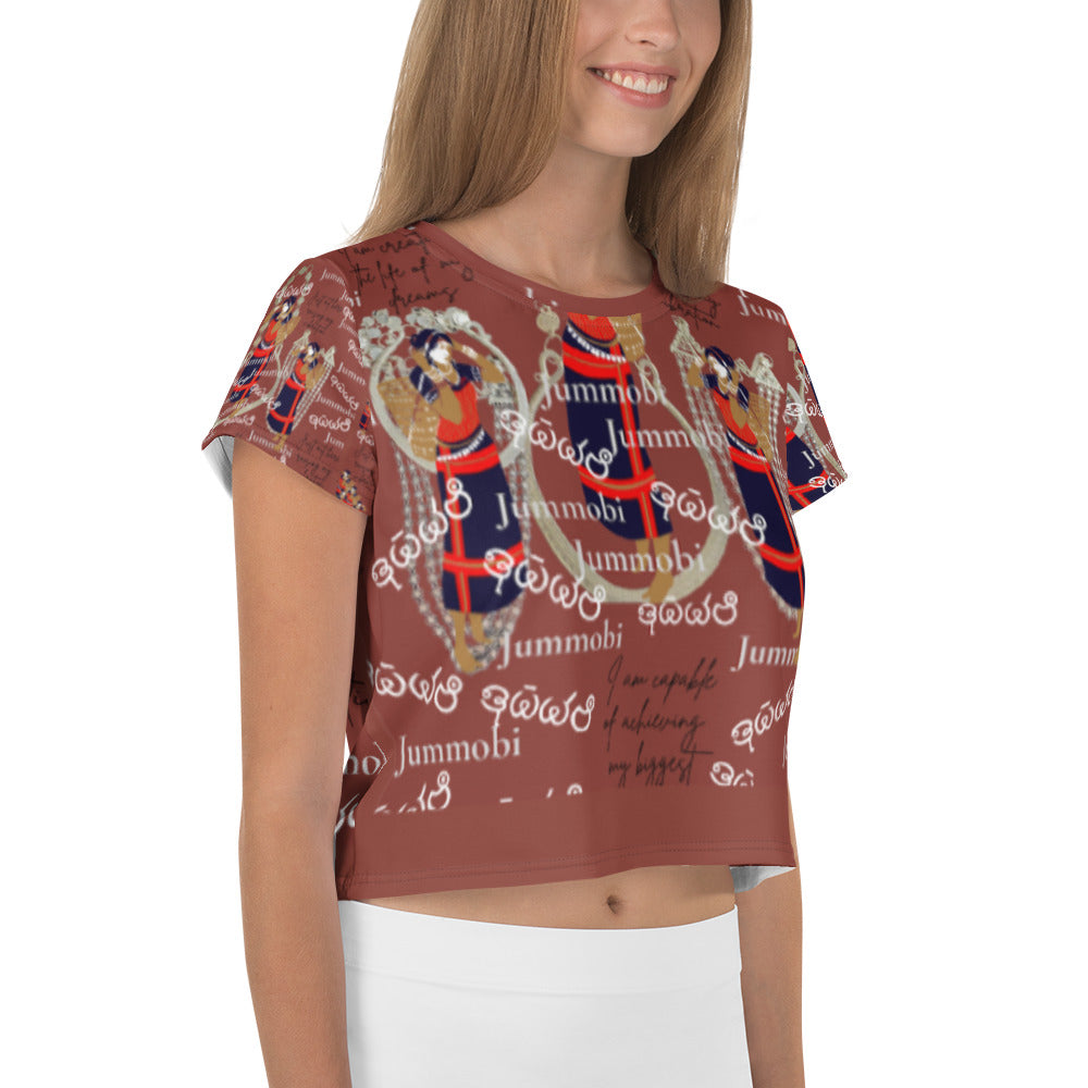 All-Over Print Crop Tee