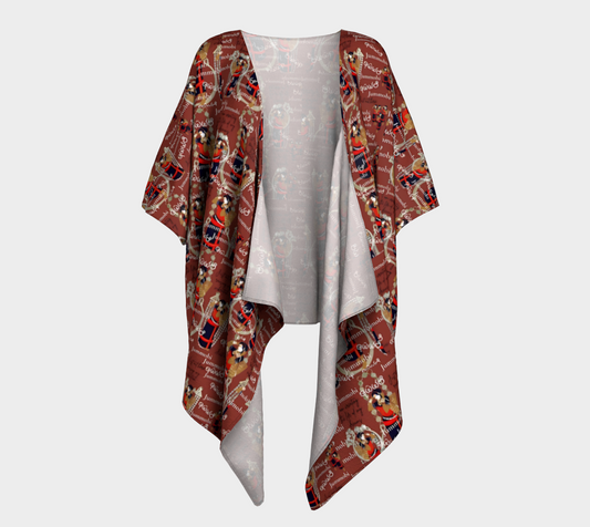 Jummobi draped kimono