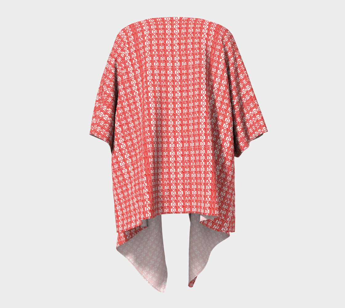 Red Sabang Draped kimono