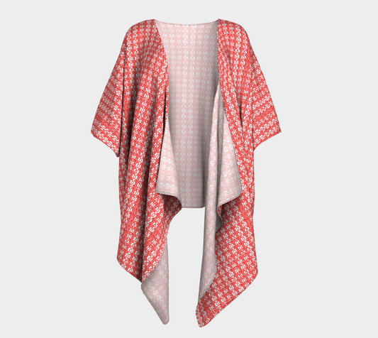 Red Sabang Draped kimono