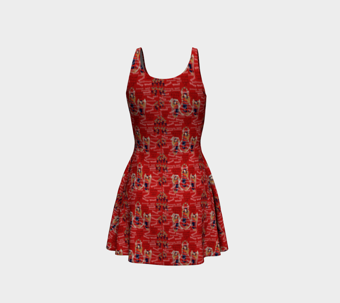 Jummobi Red Flare dress