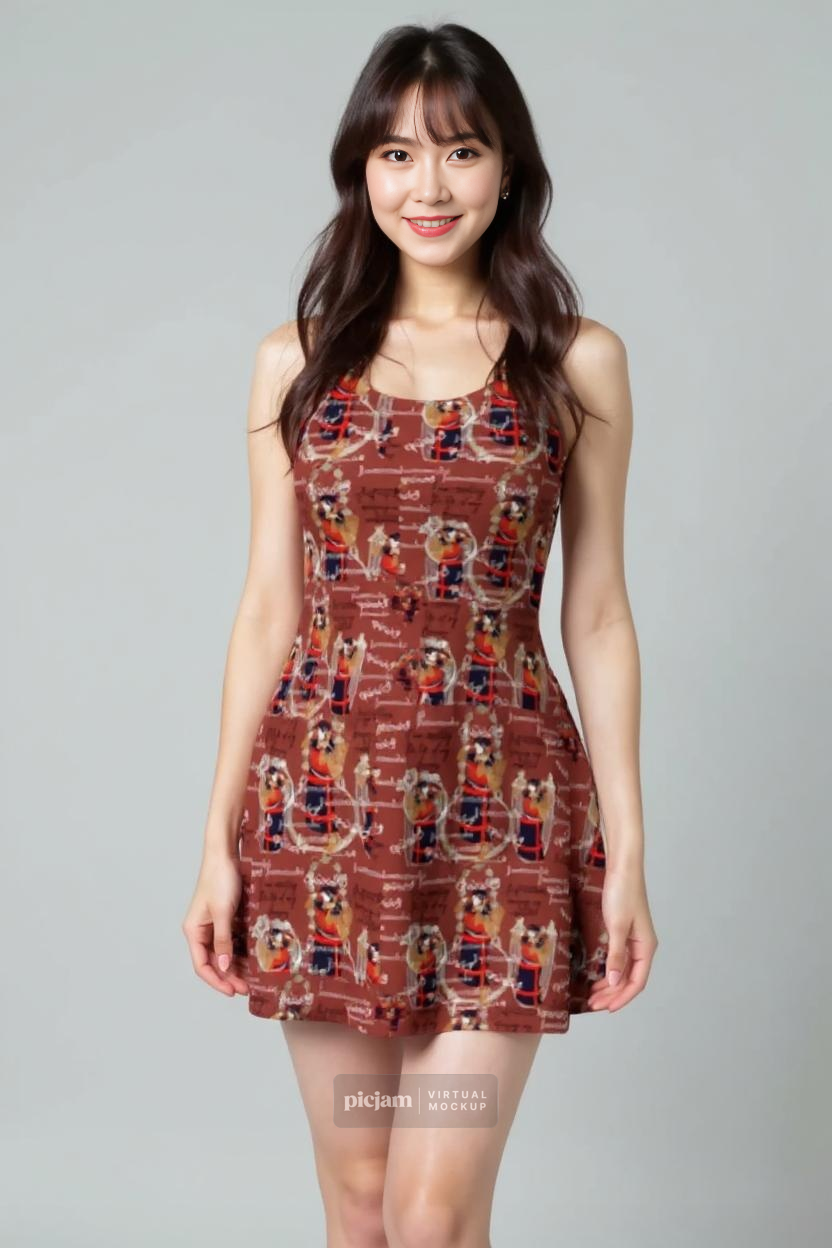 Jummobi mini flare dress