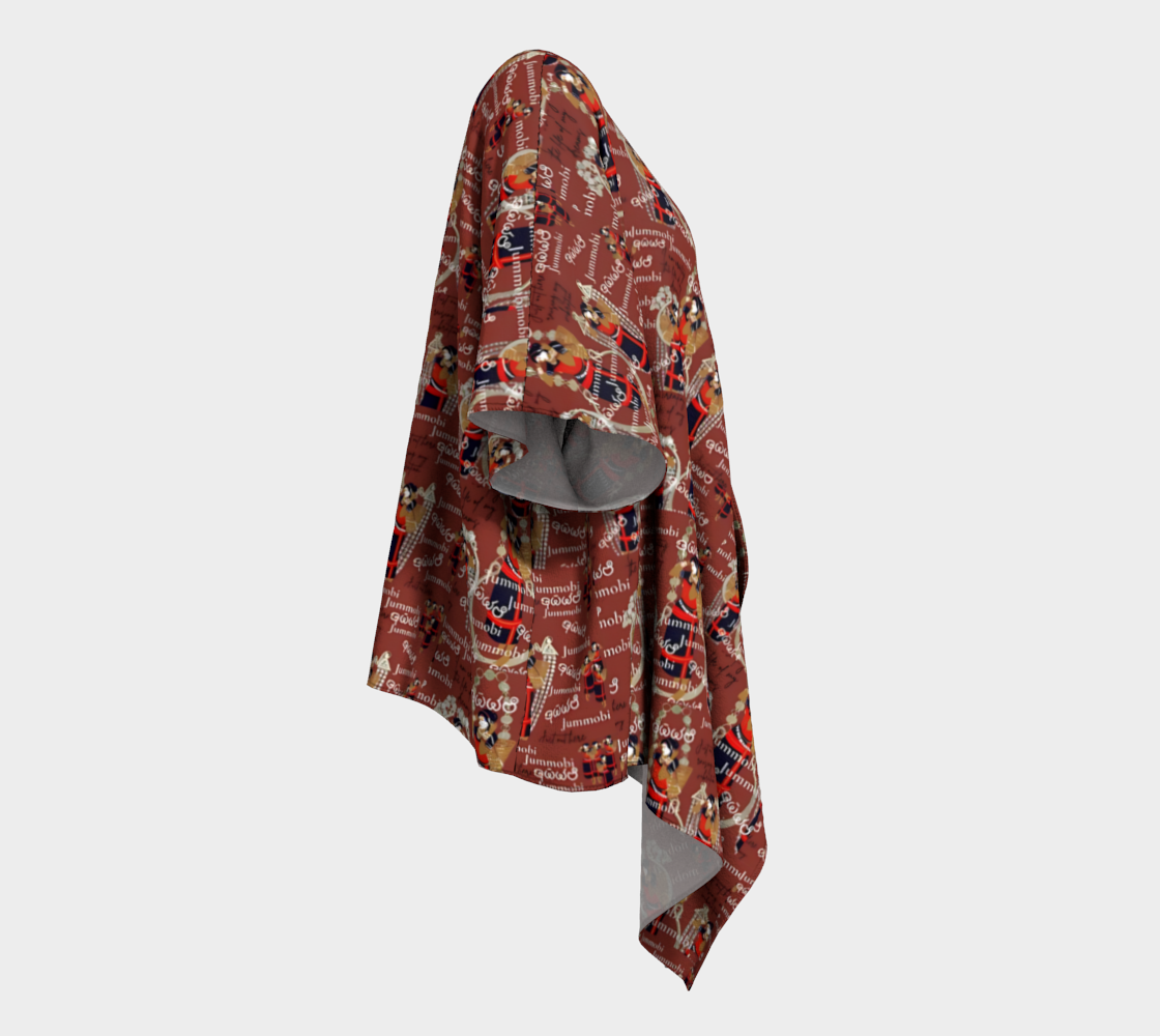 Jummobi draped kimono