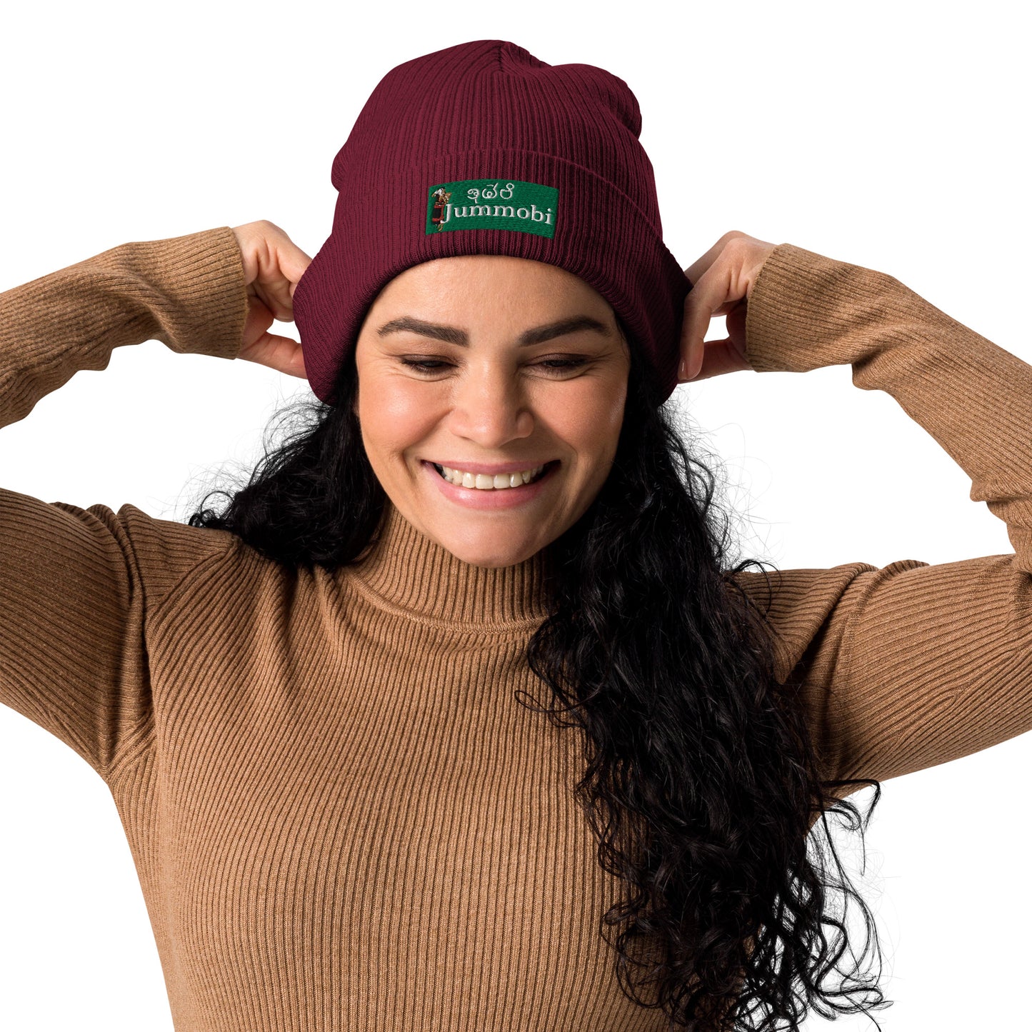 Organic ribbed beanie