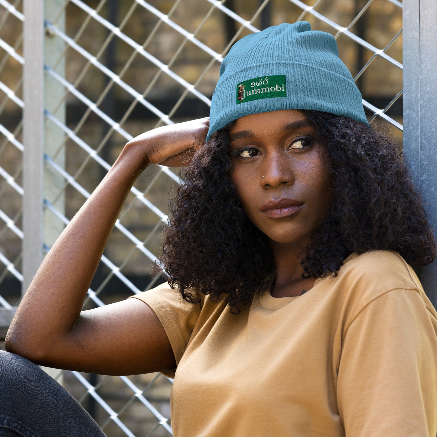 Organic ribbed beanie