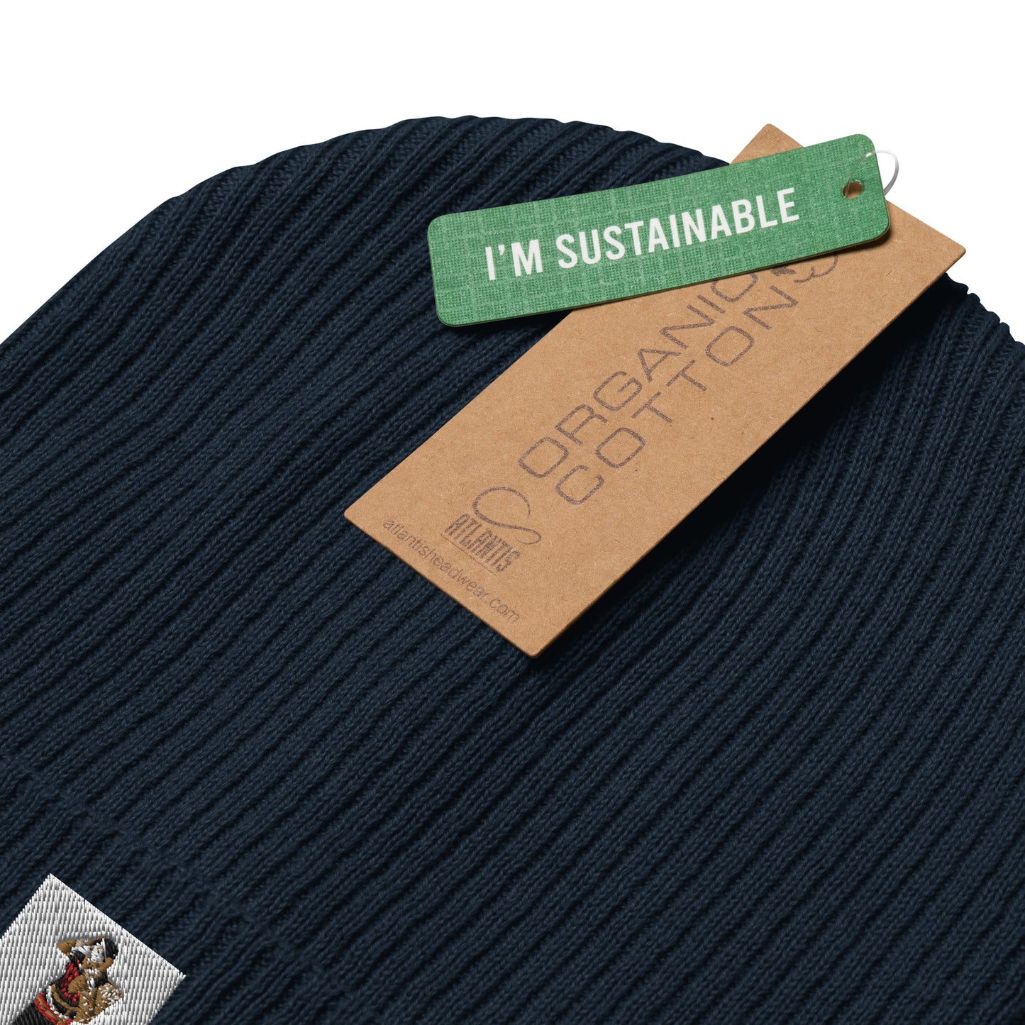 Organic ribbed beanie