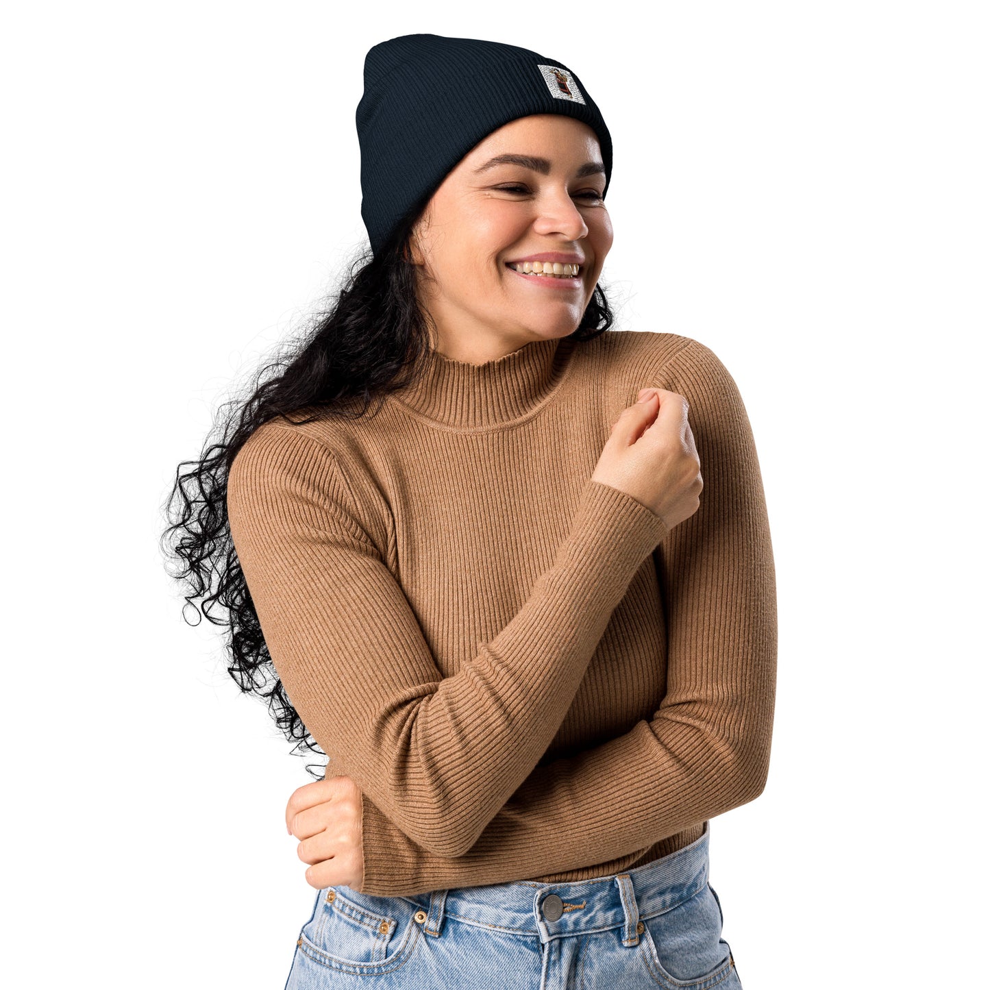 Organic ribbed beanie