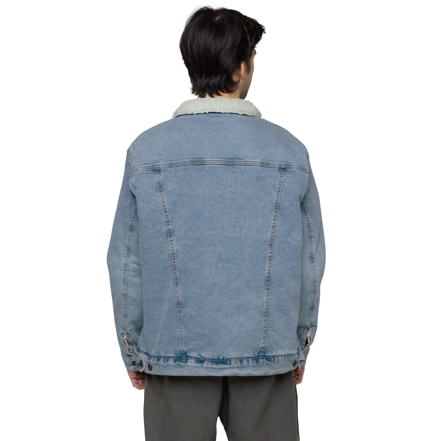 Unisex denim sherpa jacket